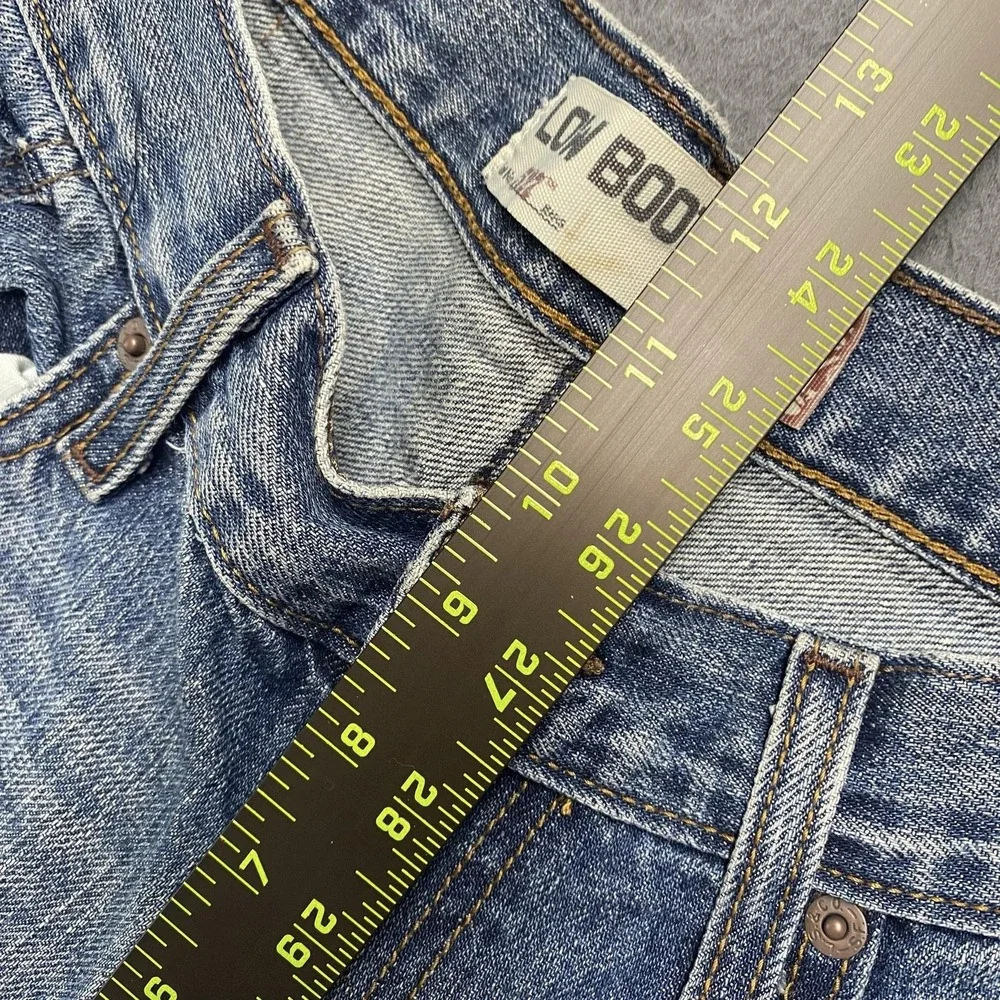 VTG Levis 527 Jeans Mens 32x34 Blue Low Bootcut Denim Medium Wash Cotton y2k